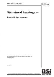 Structural bearings. Sliding elements