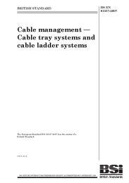 Cable management - Cable tray systems and cable ladder systems