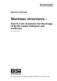 Maritime structures. Code of practice for the design of Ro-Ro ramps, linkspans and walkways