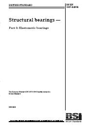 Structural bearings. Elastomeric bearings