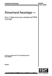 Structural bearings. Spherical and cylindrical PTFE bearings