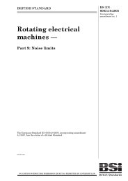 Rotating electrical machines. Noise limits (Incorporating amendment No. 1)