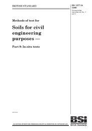 Methods of test for soils for civil engineering purposes. In-situ tests (AMD 8264) (AMD 17229) (Partially superseded but remains current)