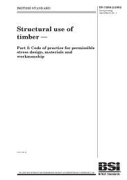 Structural use of timber. Code of practice for permissible stress design, materials and workmanship (incorporating Amendment No.1) (Withdrawn)
