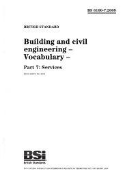 Building and civil engineering vocabulary. Services