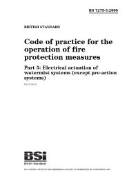 Code of practice for the operation of fire protection measures. Electrical actuation of watermist systems (except pre-action systems)