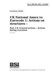 UK National annex to Eurocode 1: Actions on structures. General actions - Actions during execution