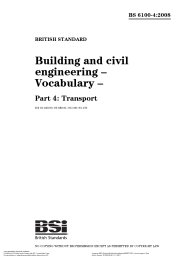 Building and civil engineering - vocabulary. Transport
