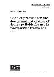 Code of practice for the design and installation of drainage fields for use in wastewater treatment (+A1:2008) (incorporating corrigendum No.1)