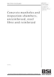 Concrete manholes and inspection chambers, unreinforced, steel fibre and reinforced (incorporating corrigenda December 2003, December 2006 and April 2008)
