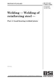Welding - Welding of reinforcing steel. Load-bearing welded joints (incorporating corrigendum December 2008)