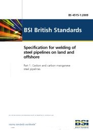 Specification for welding of steel pipelines on land and offshore. Carbon and carbon manganese steel pipelines