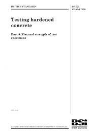 Testing hardened concrete. Flexural strength of test specimens (Withdrawn)