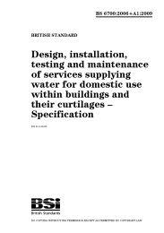 Design, installation, testing and maintenance of services supplying water for domestic use within buildings and their curtilages - Specification (+A1:2009) (Withdrawn)