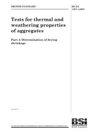 Tests for thermal and weathering properties of aggregates. Determination of drying shrinkage