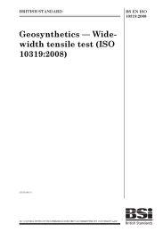 Geosynthetics - wide-width tensile test (ISO 10319:2008) (Withdrawn)