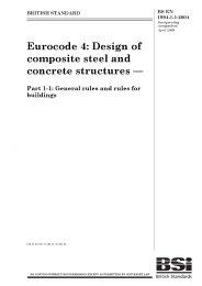 Eurocode 4: Design of composite steel and concrete structures. General rules and rules for buildings (incorporating corrigendum April 2009)