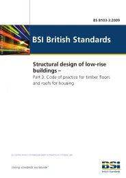 Structural design of low-rise buildings. Code of practice for timber floors and roofs for housing