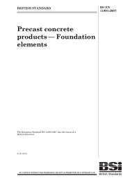 Precast concrete products - foundation elements