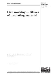 Live working - Gloves of insulating material (Incorporating corrigenda Nos. 1 and 2)
