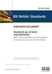 Structural use of steel and aluminium. Recommendations for the execution of aluminium structures to BS EN 1090-3