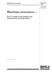 Maritime structures. Guide to the design and construction of breakwaters (incorporating corrigendum January 2010)