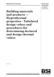 Building materials and products - Hygrothermal properties - Tabulated design values and procedures for determining declared and design thermal values (incorporating corrigendum December 2009)