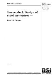 Eurocode 3: Design of steel structures. Fatigue (incorporating corrigenda December 2005, September 2006 and April 2009)