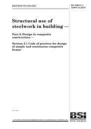 Structural use of steelwork in building. Design in composite construction. Code of practice for design of simple and continuous composite beams (+A1:2010) (Withdrawn)
