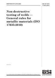 Non-destructive testing of welds - General rules for metallic materials (ISO 17635:2010) (Withdrawn)
