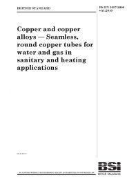 Copper and copper alloys - seamless, round copper tubes for water and gas in sanitary and heating applications (+A1:2010)