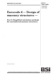 Eurocode 6 - Design of masonry structures. Simplified calculation methods for unreinforced masonry structures (incorporating corrigendum October 2009) (Superseded but remains current)