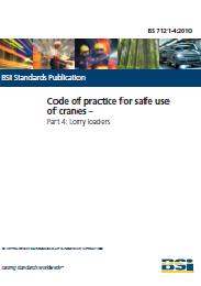 Code of practice for safe use of cranes. Lorry loaders