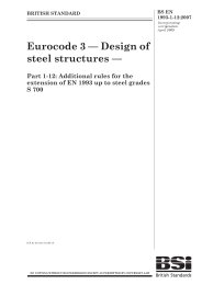 Eurocode 3 - Design of steel structures. Additional rules for the extension of EN 1993 up to steel grades S 700 (incorporating corrigendum April 2009)