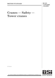 Cranes - Safety - Tower cranes (+A2:2009)