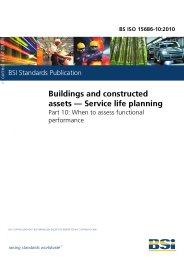 Buildings and constructed assets - Service life planning. When to assess functional performance