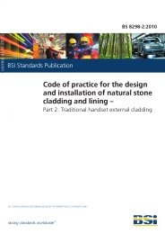 Code of practice for the design and installation of natural stone cladding and lining. Traditional handset external cladding (Withdrawn)