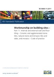 Workmanship on building sites. Internal and external wall and floor tiling - ceramic and agglomerated stone tiles, natural stone and terrazzo tiles and slabs, and mosaics - Code of practice (Partially superseded but remains current)