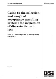 Guide to the selection and usage of acceptance sampling systems for inspection of discrete items in lots. General guide to acceptance sampling