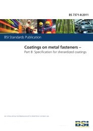Coatings on metal fasteners. Specification for sherardized coatings