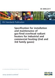 Specification for installation and maintenance of gas-fired overhead radiant heaters for industrial and commercial heating (2nd and 3rd family gases)