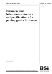 Bitumen and bituminous binders - specifications for paving grade bitumens (incorporating corrigendum June 2011)