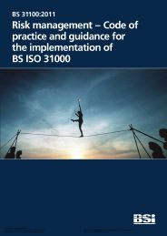 Risk management - code of practice and guidance for the implementation of BS ISO 31000 (Withdrawn)