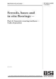 Screeds, bases and in situ floorings. Concrete wearing surfaces - Code of practice (+A2:2011)
