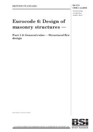 Eurocode 6: Design of masonry structures. General rules - Structural fire design (incorporating corrigendum October 2010)