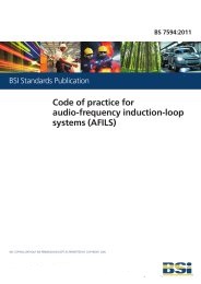 Code of practice for audio-frequency induction-loop systems (AFILS) (Withdrawn)