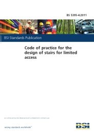Code of practice for the design of stairs for limited access