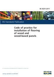 Code of practice for installation of flooring of wood and wood-based panels