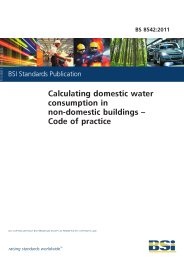 Calculating domestic water consumption in non-domestic buildings - code of practice