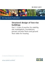 Structural design of low-rise buildings. Code of practice for stability, site investigation, foundations, precast concrete floors and ground floor slabs for housing